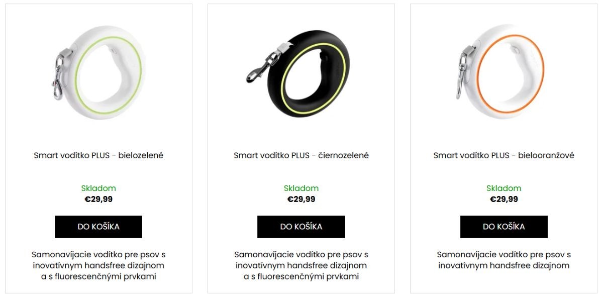 smart vodítko plus LiLOS handsfree samonavíjacie